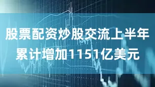 股票配资炒股交流上半年累计增加1151亿美元